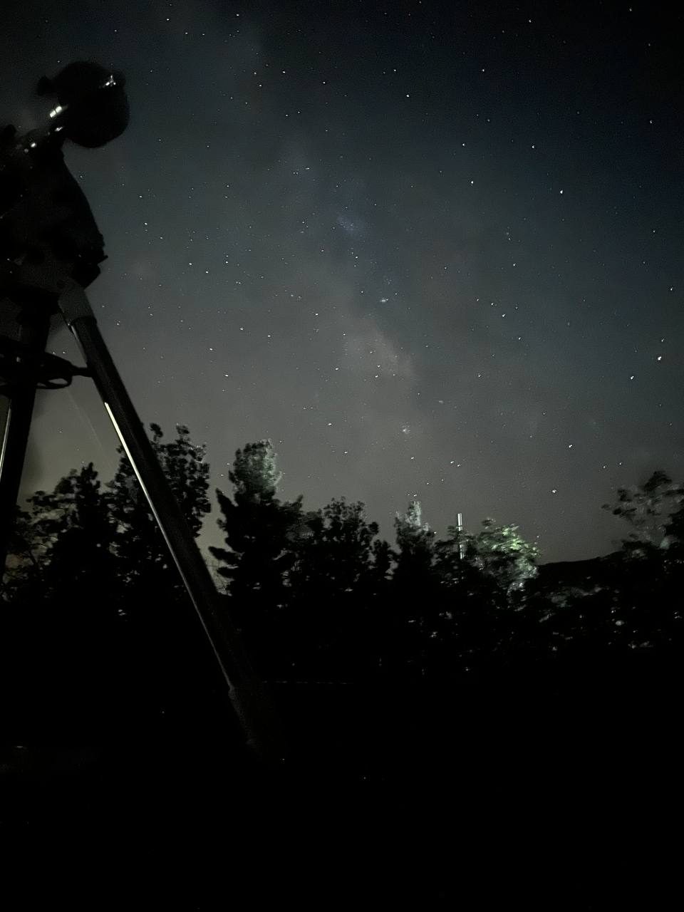 Telescope with Milky Way
